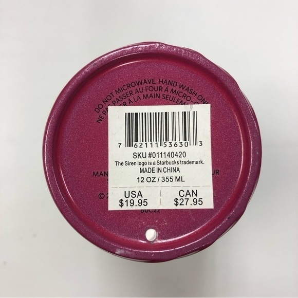 Starbucks Petunia wave ceramic slider top 12oz tumbler - Picture 5 of 5